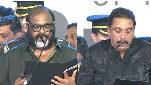 സിപി ജോണും ഷിബു ബേബി ജോണും സഗൗരവം;ദൈവനാമത്തില്‍ സത്യപ്രതിജ്ഞ ചെയ്ത് മുഖ്യമന്ത്രിയും 18 മന്ത്രിമാരും