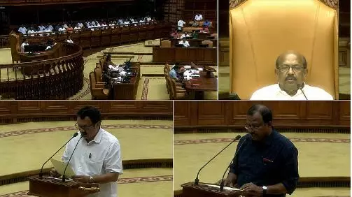 പുത്തൻ സഭ പുതിയ തുടക്കം ;സത്യപ്രതിജ്ഞാ ചടങ്ങുകൾ പുരോഗമിച്ചു ;സഭയിൽ കൗതുകക്കാഴ്ചകൾ