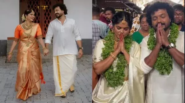 രണ്ട് വർഷത്തെ ലിവ് ഇൻ‌ റിലേഷൻ ; അമേയയെ താലി ചാർത്തി ജിഷിൻ