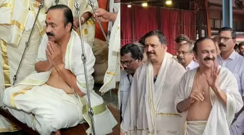 മുഖ്യമന്ത്രി വിഡി സതീശന്റെ ക്ഷേത്രദർശനങ്ങളിലെ നിയമലംഘനം ;നിയമനടപടിയുമായി ഹൈക്കോടതിയെ സമീപിക്കാൻ ബിജെപി
