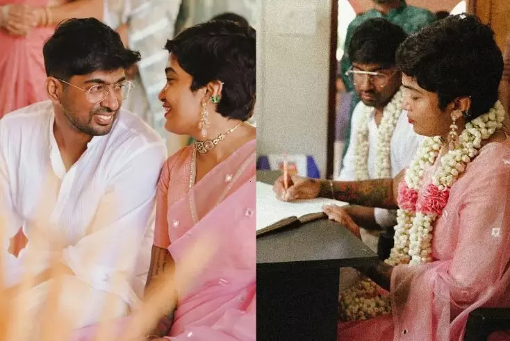 ഗായിക ഗൗരി ലക്ഷ്മി വിവാഹിതയായി;വരൻ കലേഷ് ഗോവിന്ദൻ;ആശംസകളുമായി ആരാധകർ ഗായിക ഗൗരി ലക്ഷ്മി വിവാഹിതയായി;വരൻ കലേഷ് ഗോവിന്ദൻ;ആശംസകളുമായി ആരാധകർ