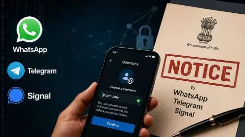 യൂസര്നെയിം ഫീച്ചര്;വാട്സ്ആപ്പിന് പിന്നാലെ ടെലഗ്രാമിനും സിഗ്നലിനും കേന്ദ്രത്തിന്റെ നോട്ടീസ് യൂസര്നെയിം ഫീച്ചര്;വാട്സ്ആപ്പിന് പിന്നാലെ ടെലഗ്രാമിനും സിഗ്നലിനും കേന്ദ്രത്തിന്റെ നോട്ടീസ്